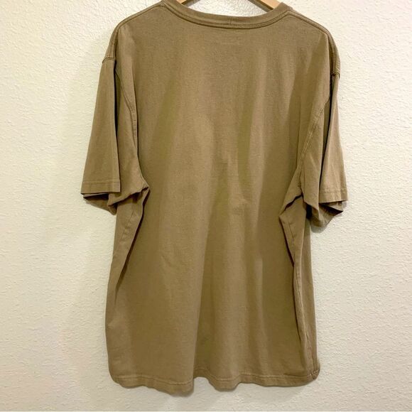 Carhartt T-Shirt Men’s Large Tall Khaki Short Sleeve Loose Fit. - Picture 2 of 12